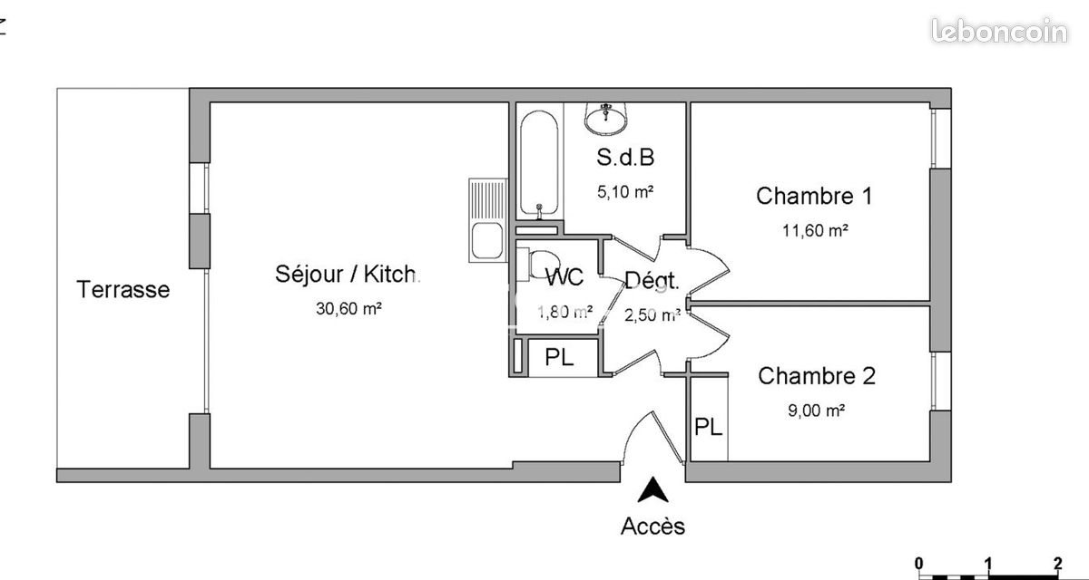 Appartement à louer, 61m², Avignon