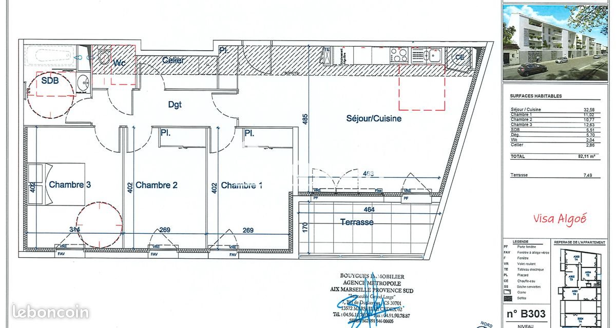 Appartement à louer, 82m², Avignon