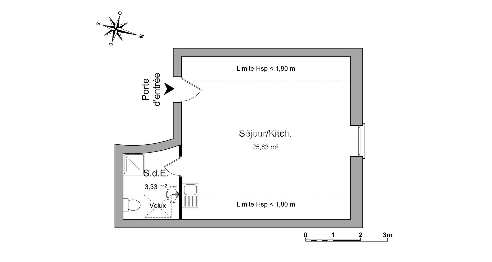 Appartement à louer, 28m², Evry