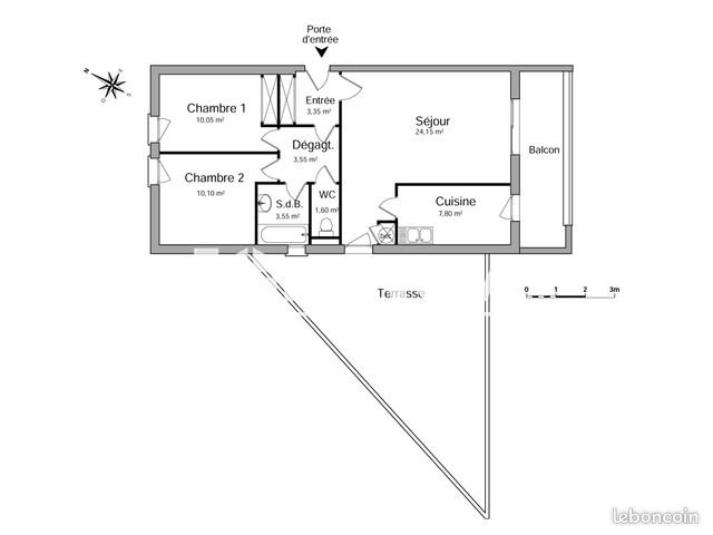 Appartement à louer, 64m², Salon-de-Provence