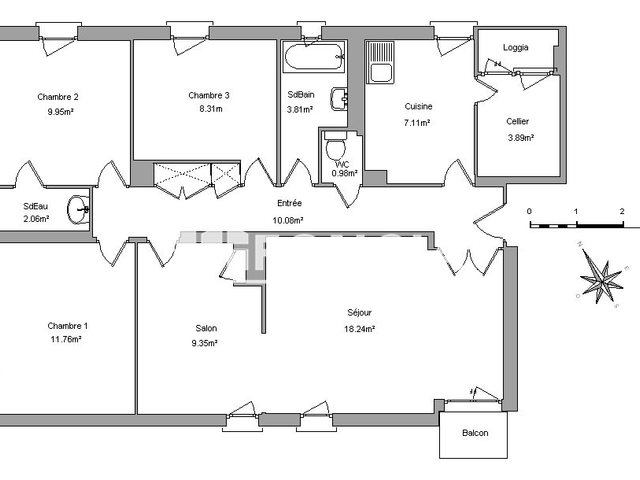 Appartement à louer, 85m², Salon-de-Provence