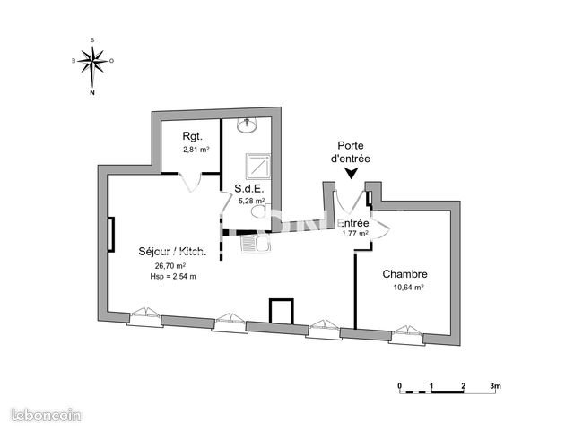 Appartement à louer, 47m², Charleval