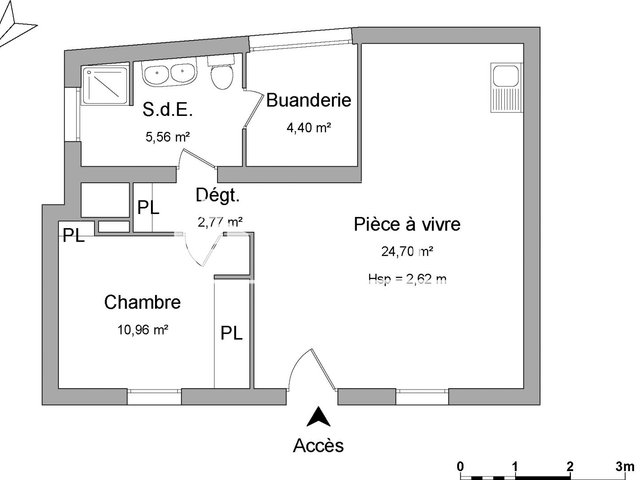 Appartement à louer, 48m², Marseille 9ème