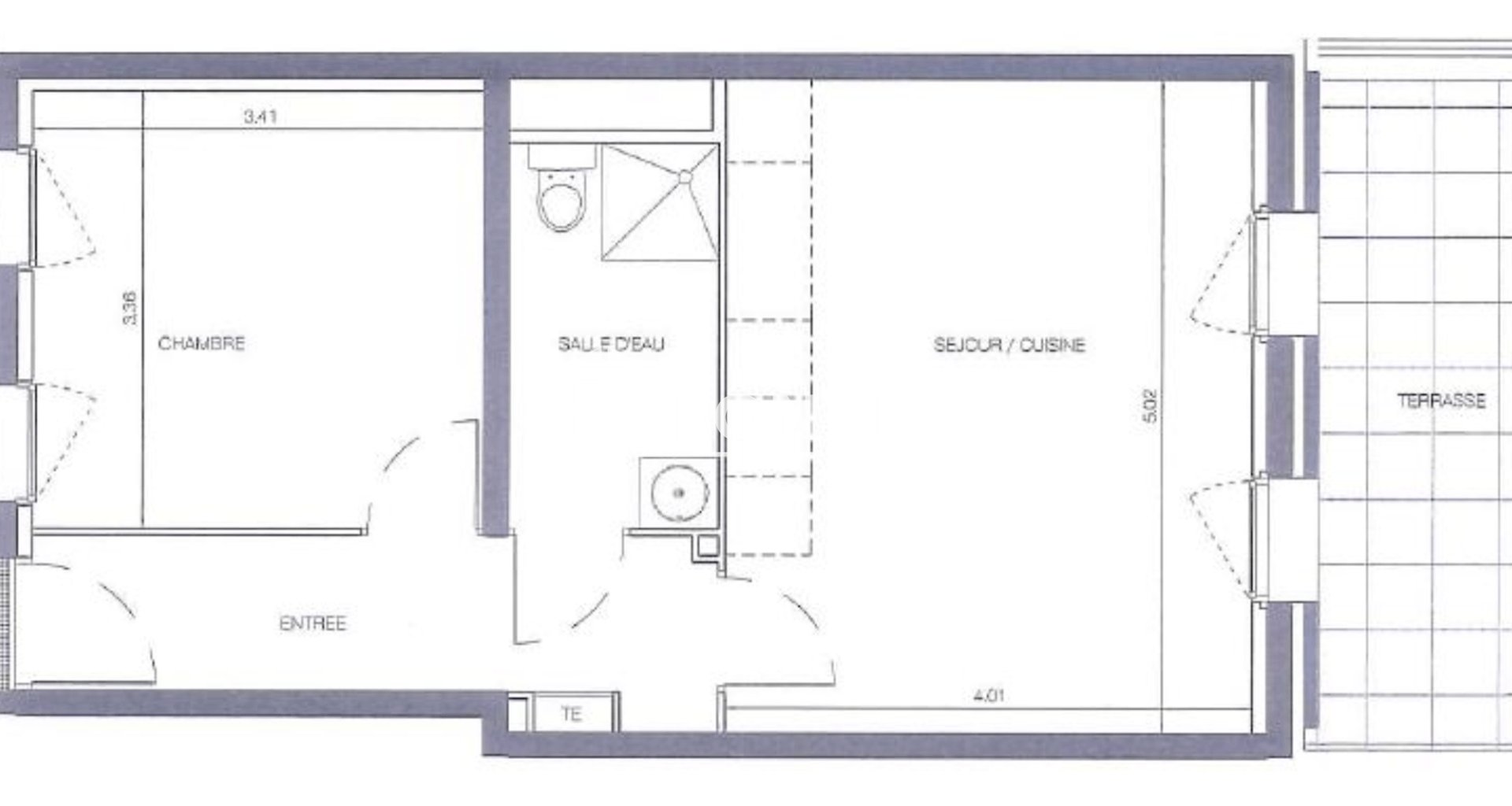 Appartement à louer, 40m², Marseille 14ème