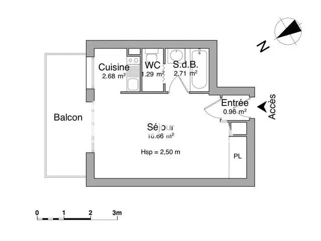 Appartement à louer, 24m², Antibes