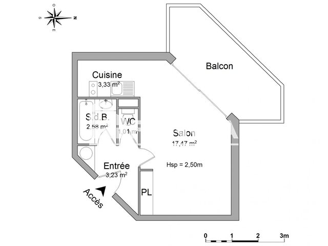 Appartement à louer, 27m², Antibes