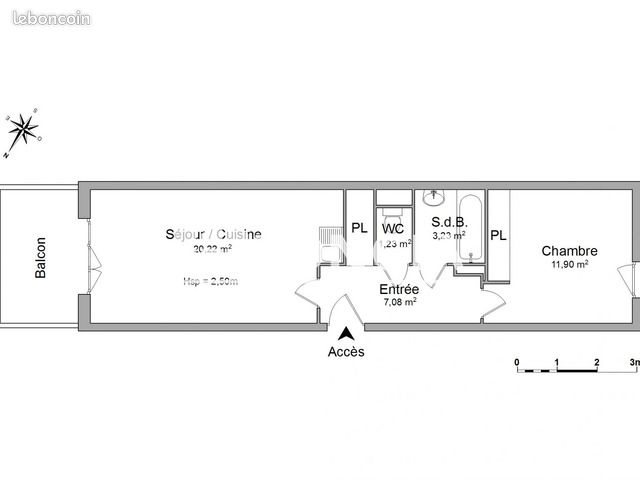 Appartement à louer, 43m², Brest