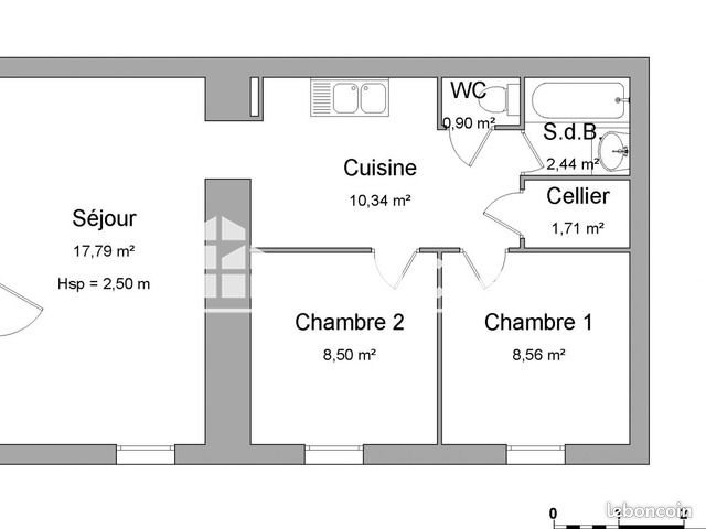 Appartement à louer, 50m², Chalonnes-sur-Loire