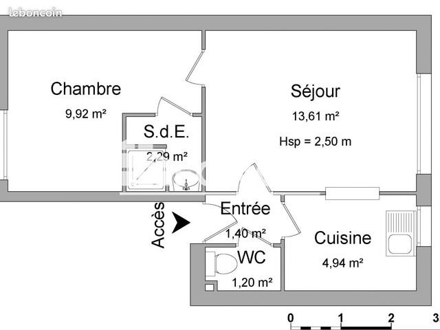Appartement à louer, 33m², Le Mans