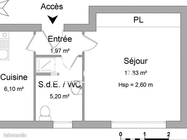 Appartement à louer, 31m², Limoges