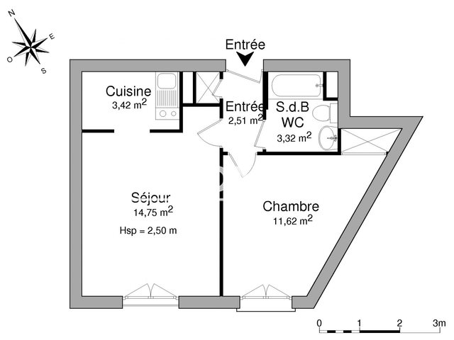 Appartement à louer, 35m², Limoges