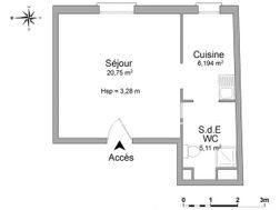 Appartement à louer, 32m², Poitiers