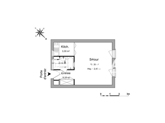 Appartement à louer, 28m², Poitiers