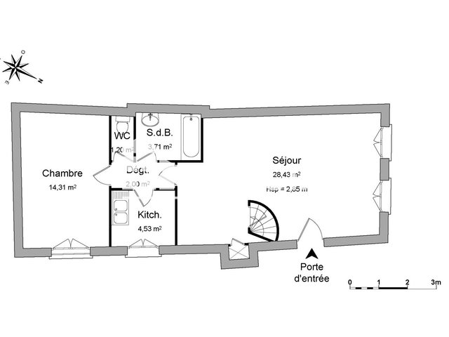 Appartement à louer, 54m², Poitiers