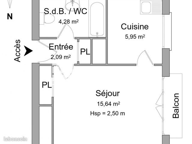 Appartement à louer, 27m², Limoges