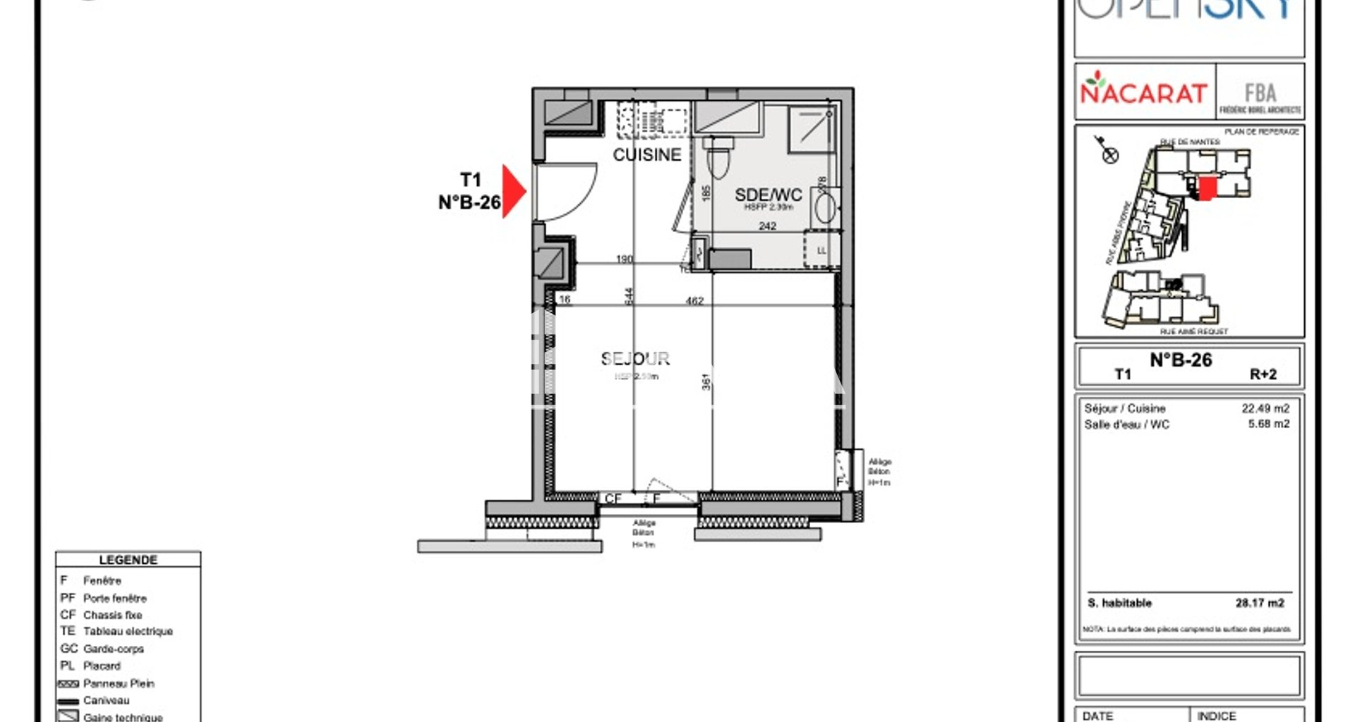 Appartement à louer, 28m², Grenoble