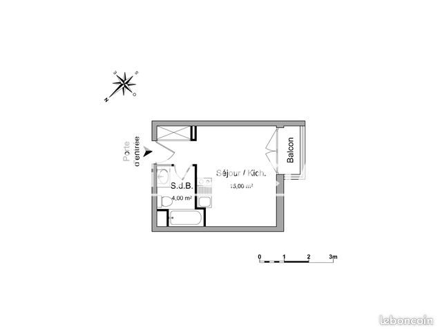 Appartement à louer, 19m², Grenoble