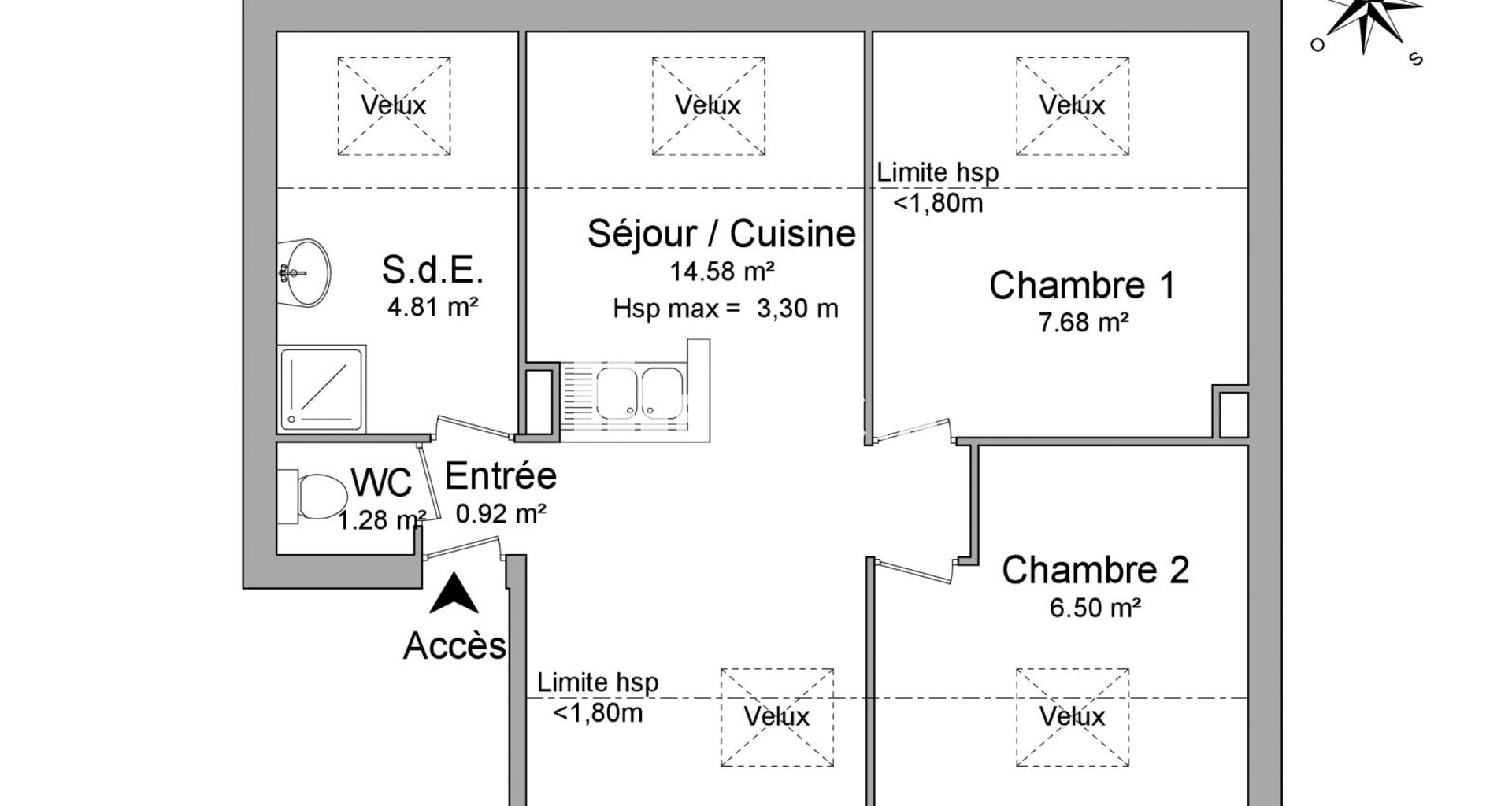 Appartement à louer, 50m², Antony