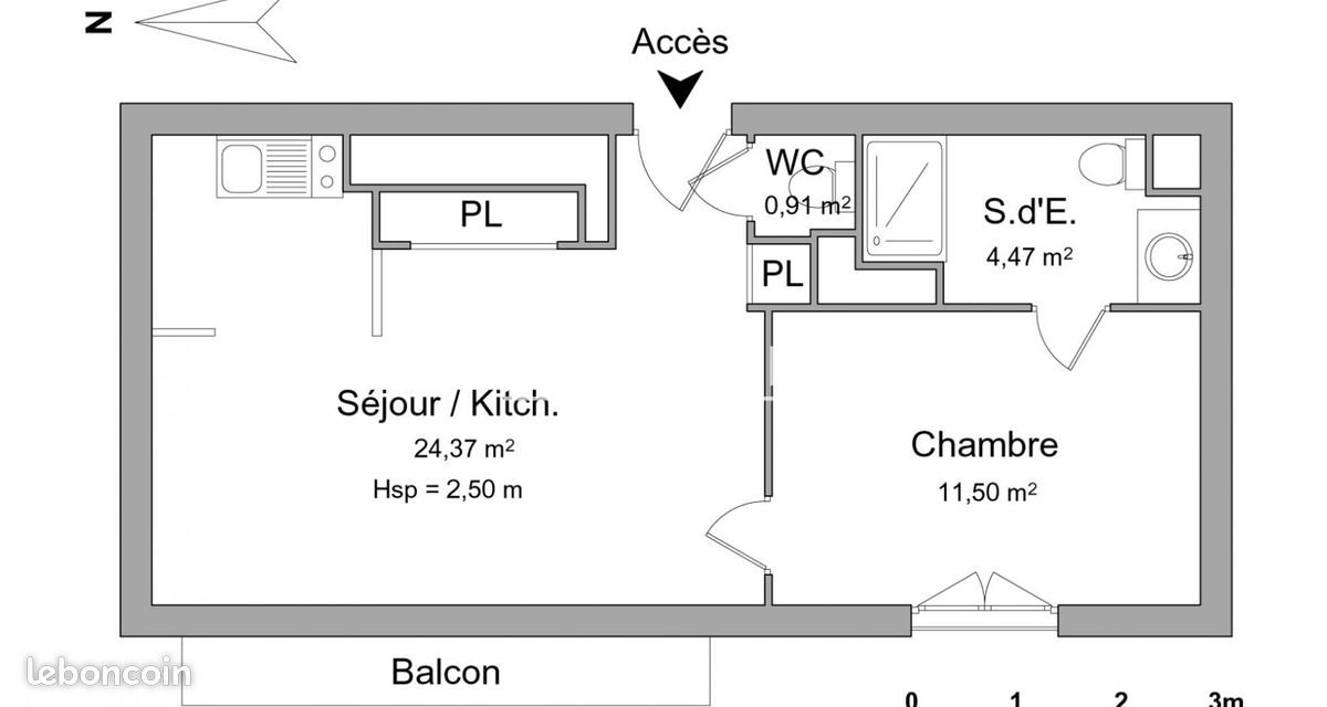 Appartement à louer, 41m², Antony