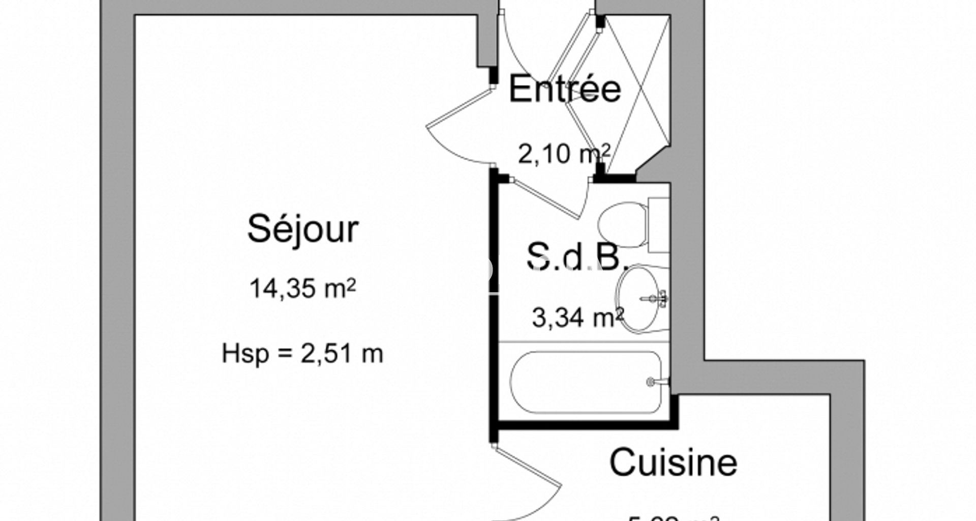 Appartement à louer, 25m², Bourg-la-Reine