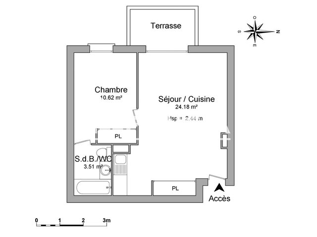 Appartement à louer, 38m², Marsac-sur-l'Isle