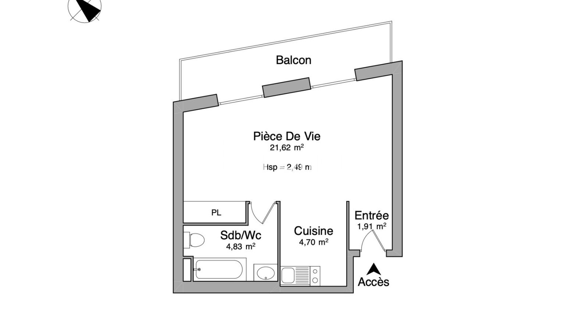 Appartement à louer, 33m², Bordeaux