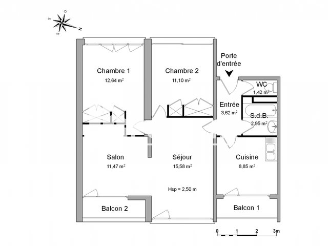 Appartement à louer, 67m², Le Bouscat