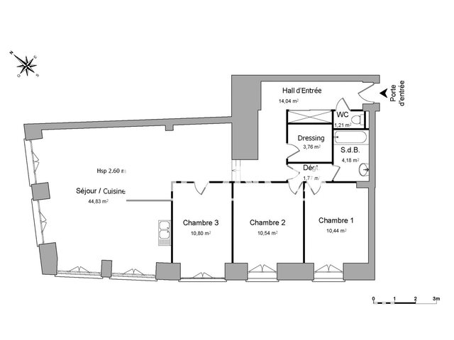 Appartement à louer, 101m², Orléans