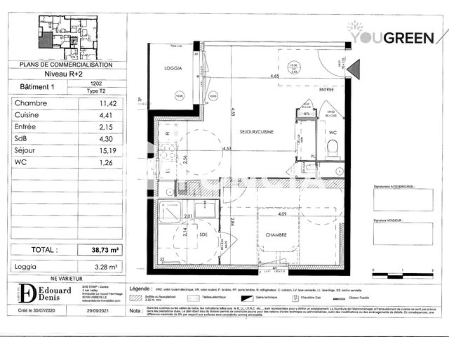 Appartement à louer, 38m², Saran