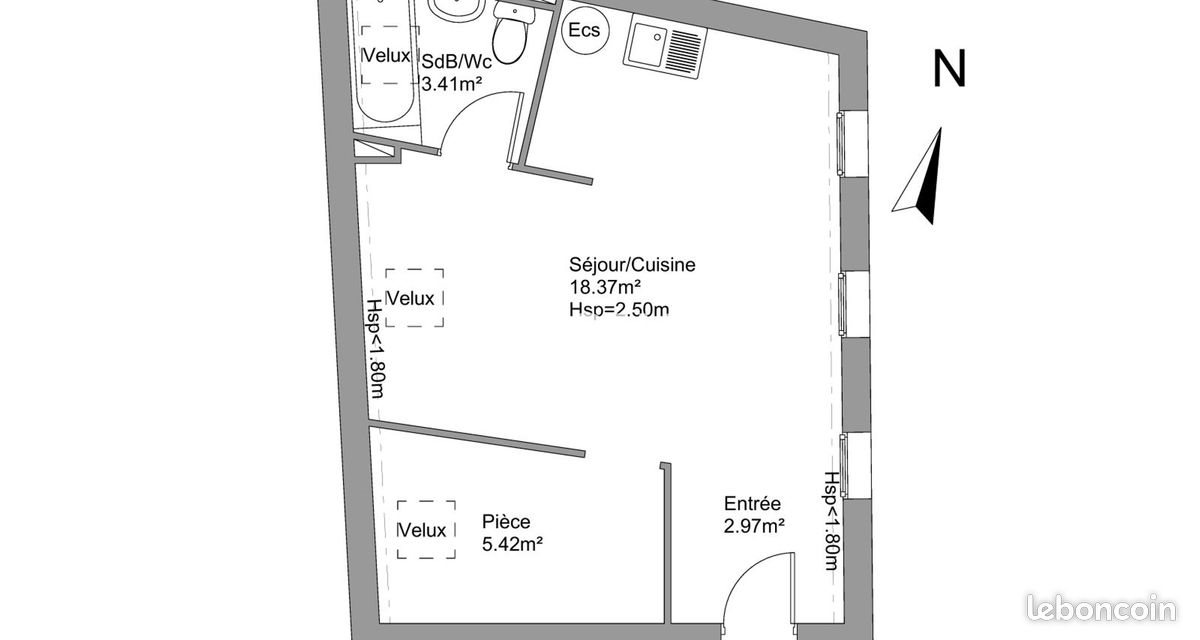 Appartement à louer, 30m², Herblay-sur-Seine