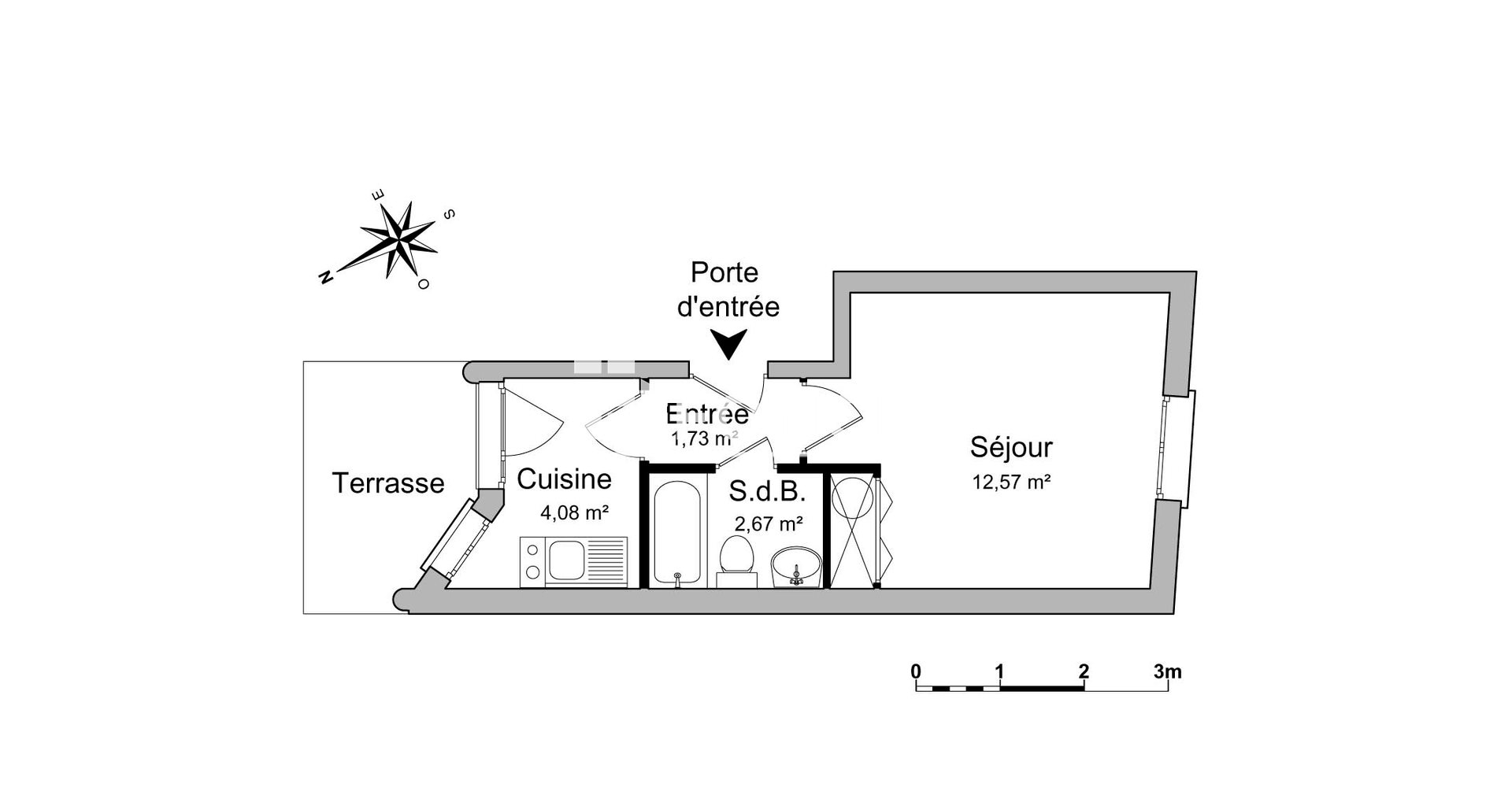 Appartement à louer, 21m², Puteaux