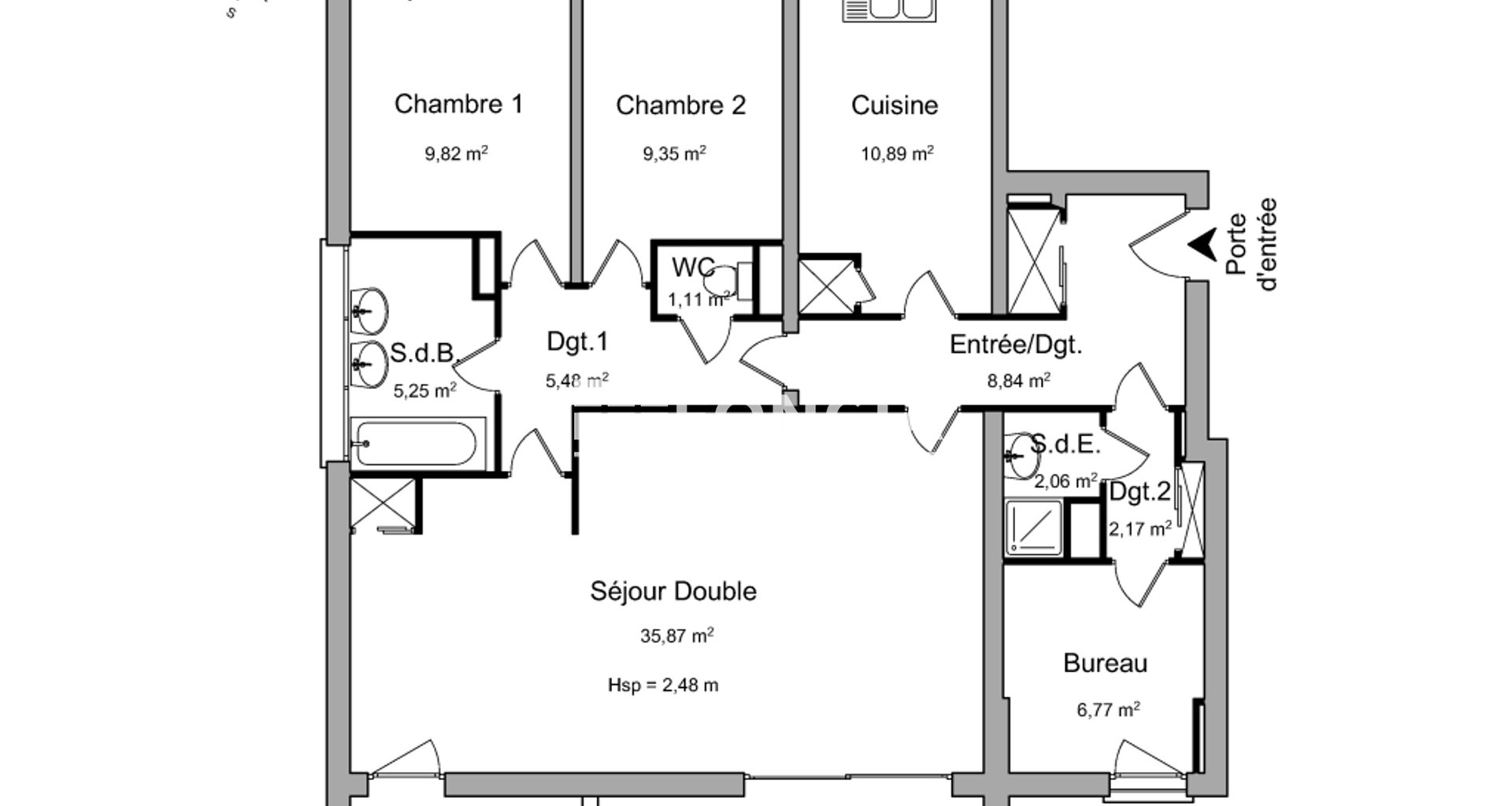 Appartement à louer, 97m², Asnières-sur-Seine