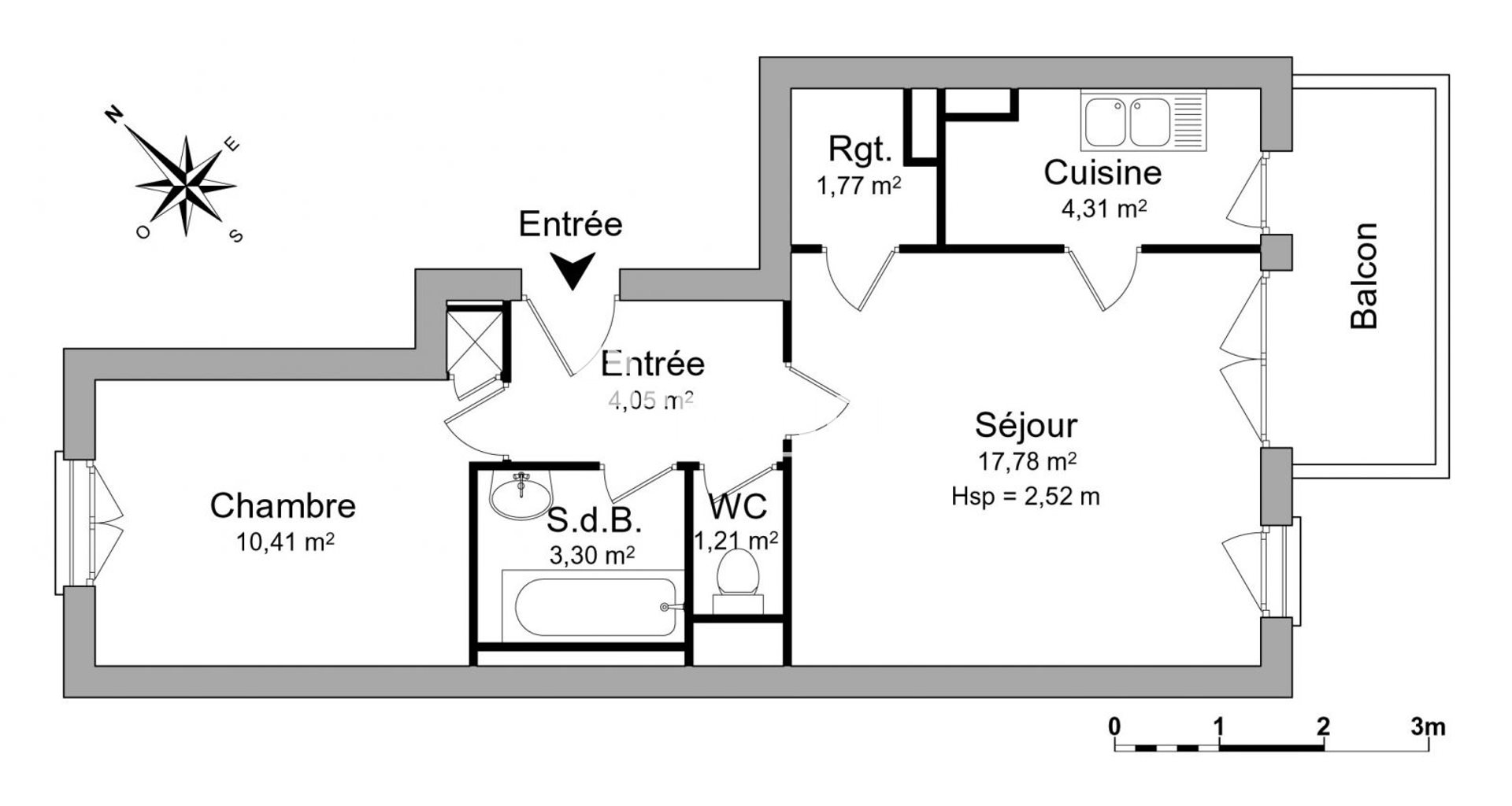 Appartement à louer, 42m², Rueil-Malmaison