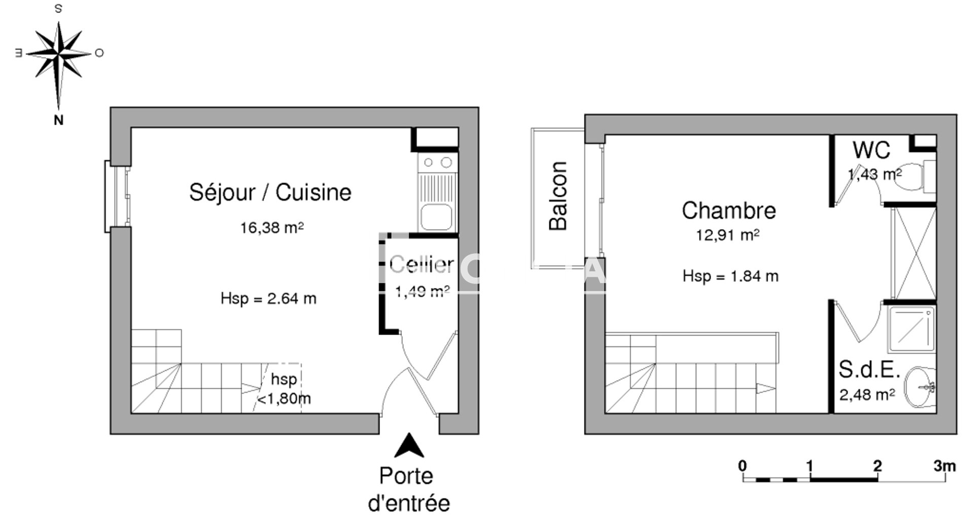 Appartement à louer, 34m², La Rochelle