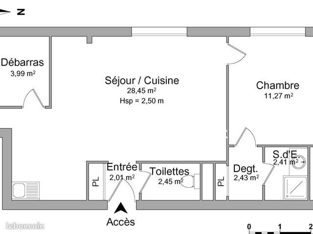 Appartement à louer, 52m², Nantes
