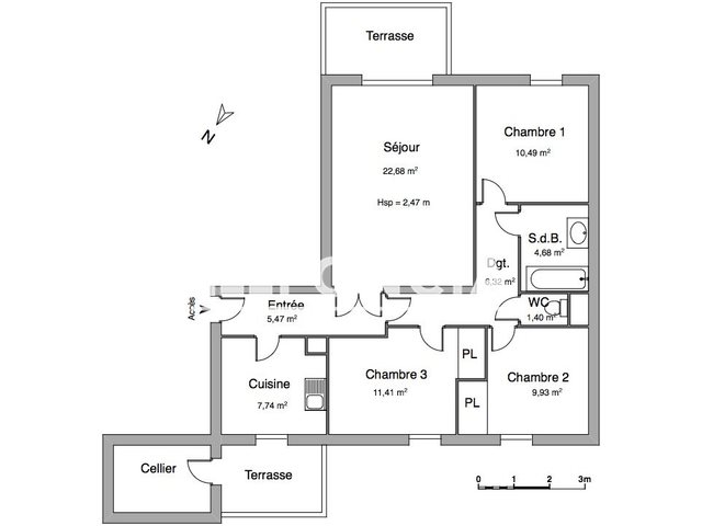 Appartement à louer, 80m², Hyères