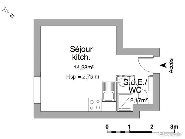 Appartement à louer, 16m², Nîmes