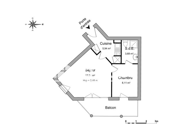Appartement à louer, 35m², Caen