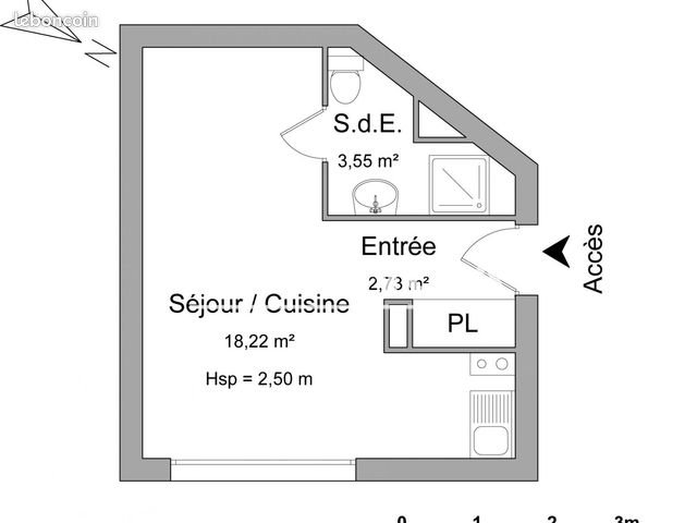Appartement à louer, 25m², Elbeuf