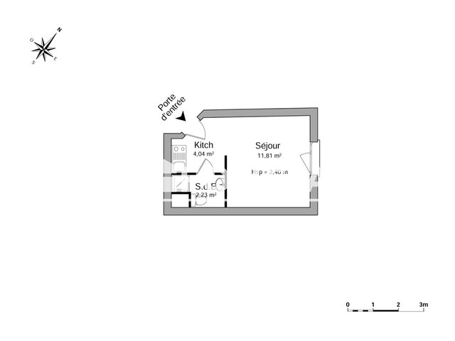 Appartement à louer, 18m², Caen