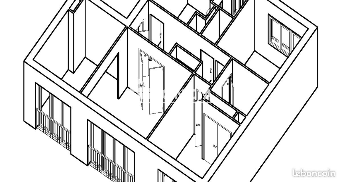 Appartement à louer, 60m², Caen