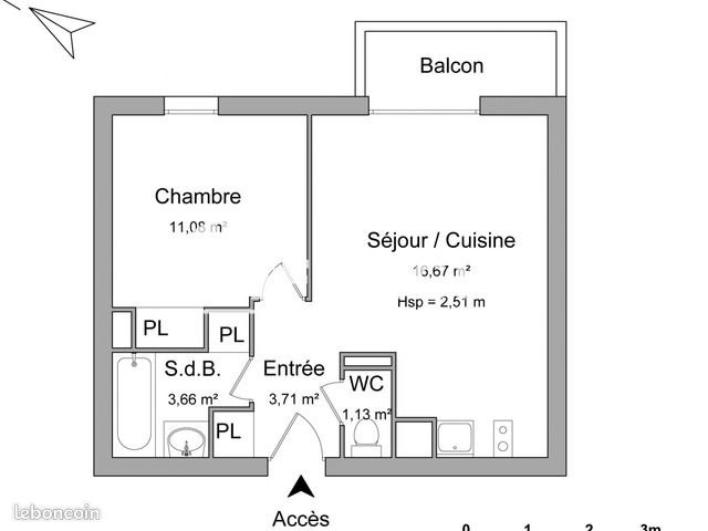 Appartement à louer, 36m², Auch