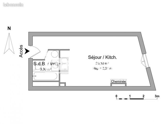 Appartement à louer, 32m², Dijon