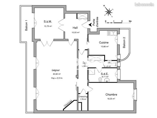 Appartement à louer, 117m², Strasbourg