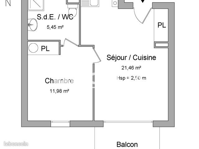 Appartement à louer, 39m², Somain