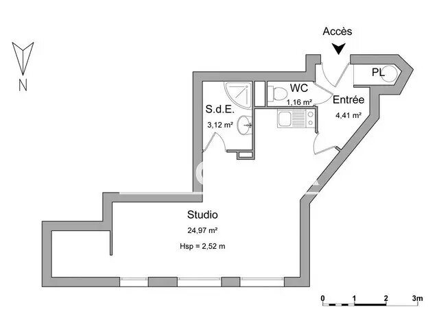 Appartement à louer, 33m², Valenciennes