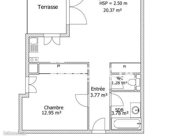 Appartement à louer, 42m², Cambrai
