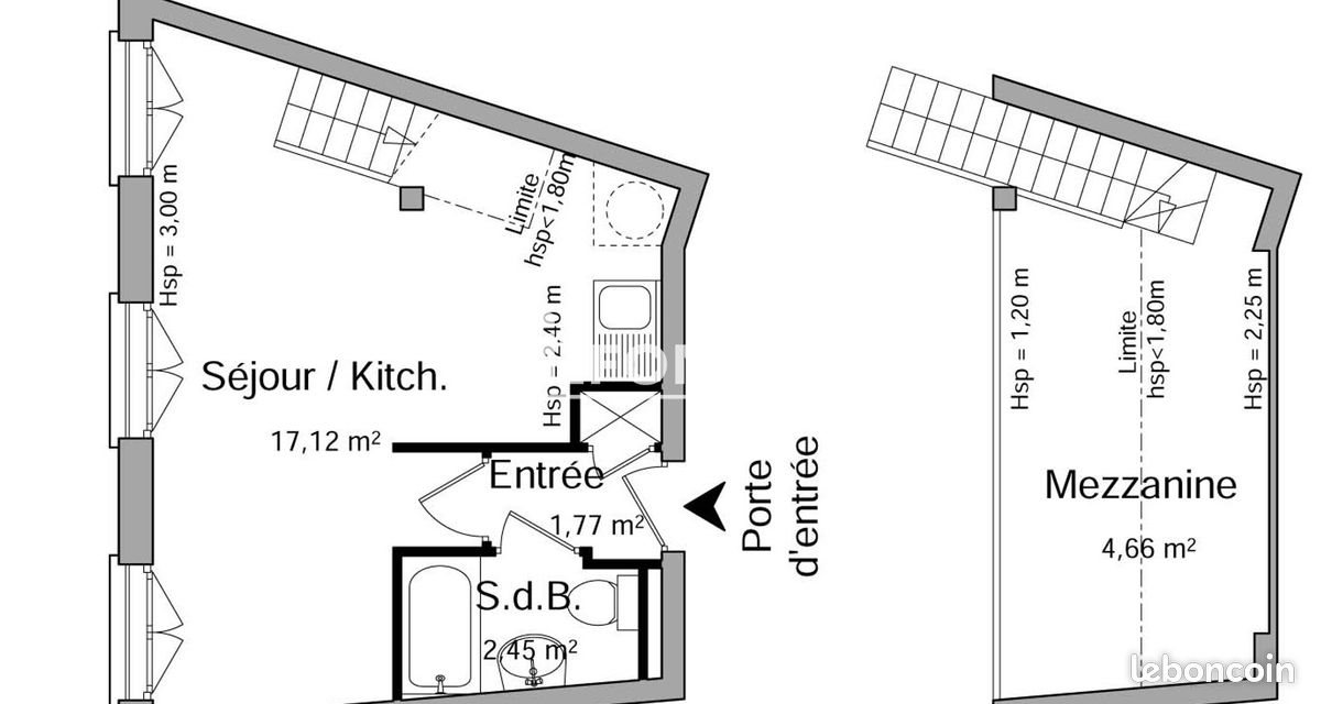 Appartement à louer, 26m², Saint-Etienne