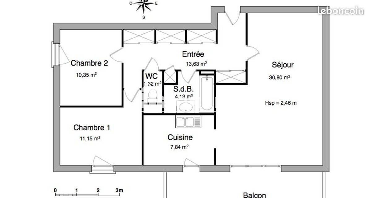 Appartement à louer, 79m², Vandoeuvre-lès-Nancy