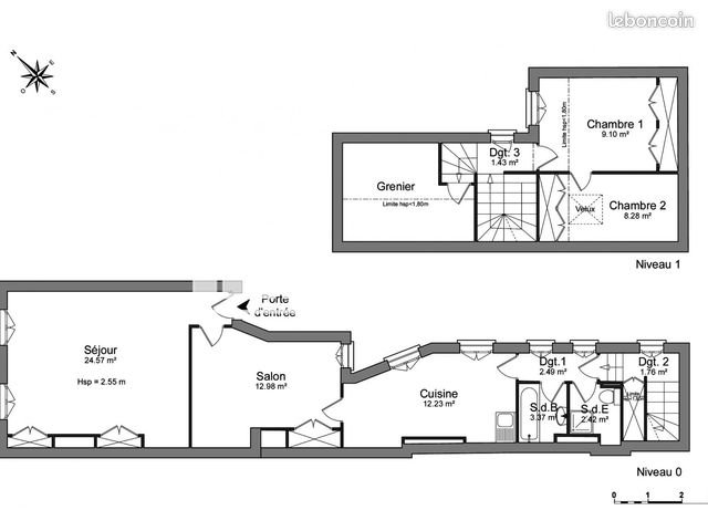 Appartement à louer, 81m², Charleville-Mézières